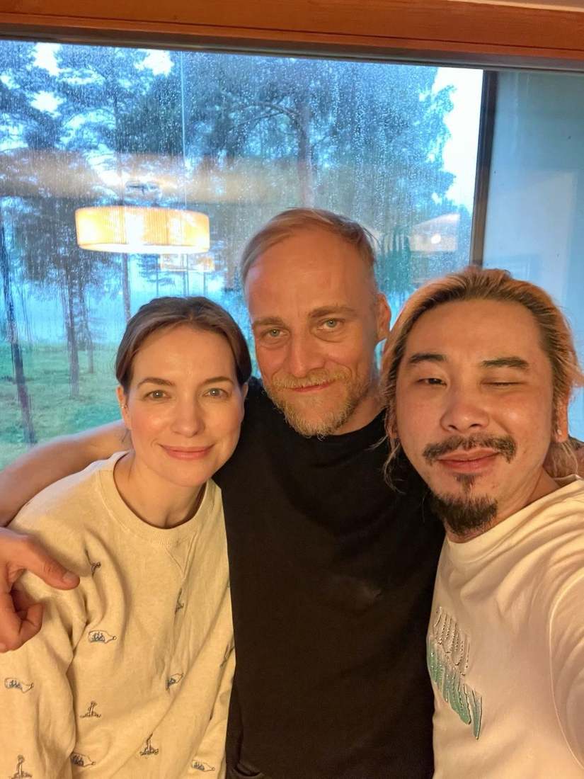 Mr. Adventure with Liisi Koikson and a collaborator in Estonia
